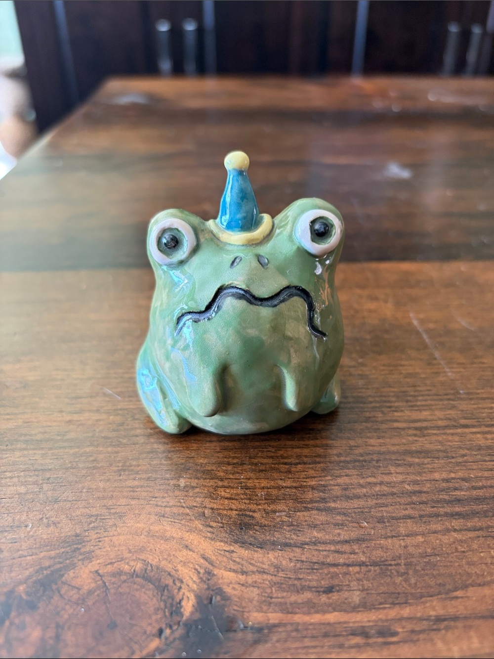 Handmade ceramic frog